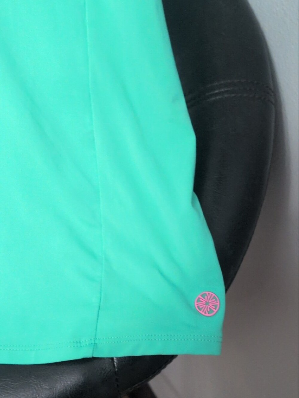 Lilly Pulitzer UPF 50+ Luxletic Alister Polo Sleeveless V-Neck Tank - Teal - Picture 3 of 9